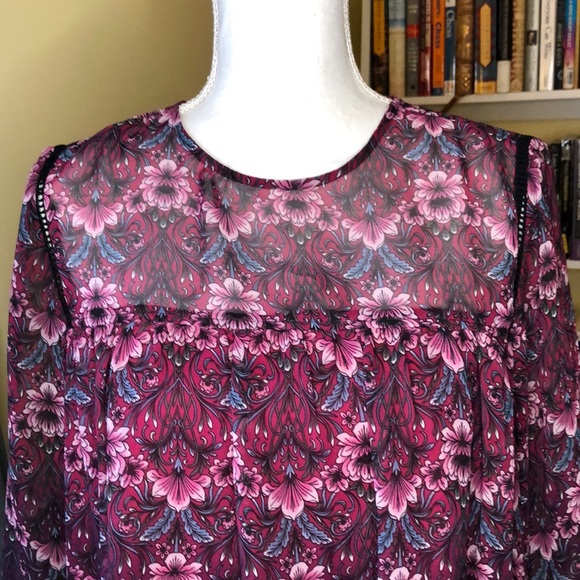 Nanette Lepore Dress in Pink Floral Size 12 - Picture 2 of 10